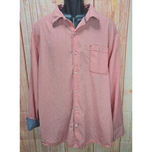 Tommy Bahama Mens Red Gingham Button-Down Shirt XXL